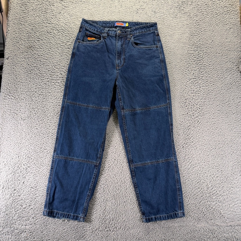 Empyre Jeans Mens 30x28 Blue Cotton Denim Straight Relaxed Fit Travel Workwear